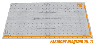 Underlayment Fastener Diagram 10 11