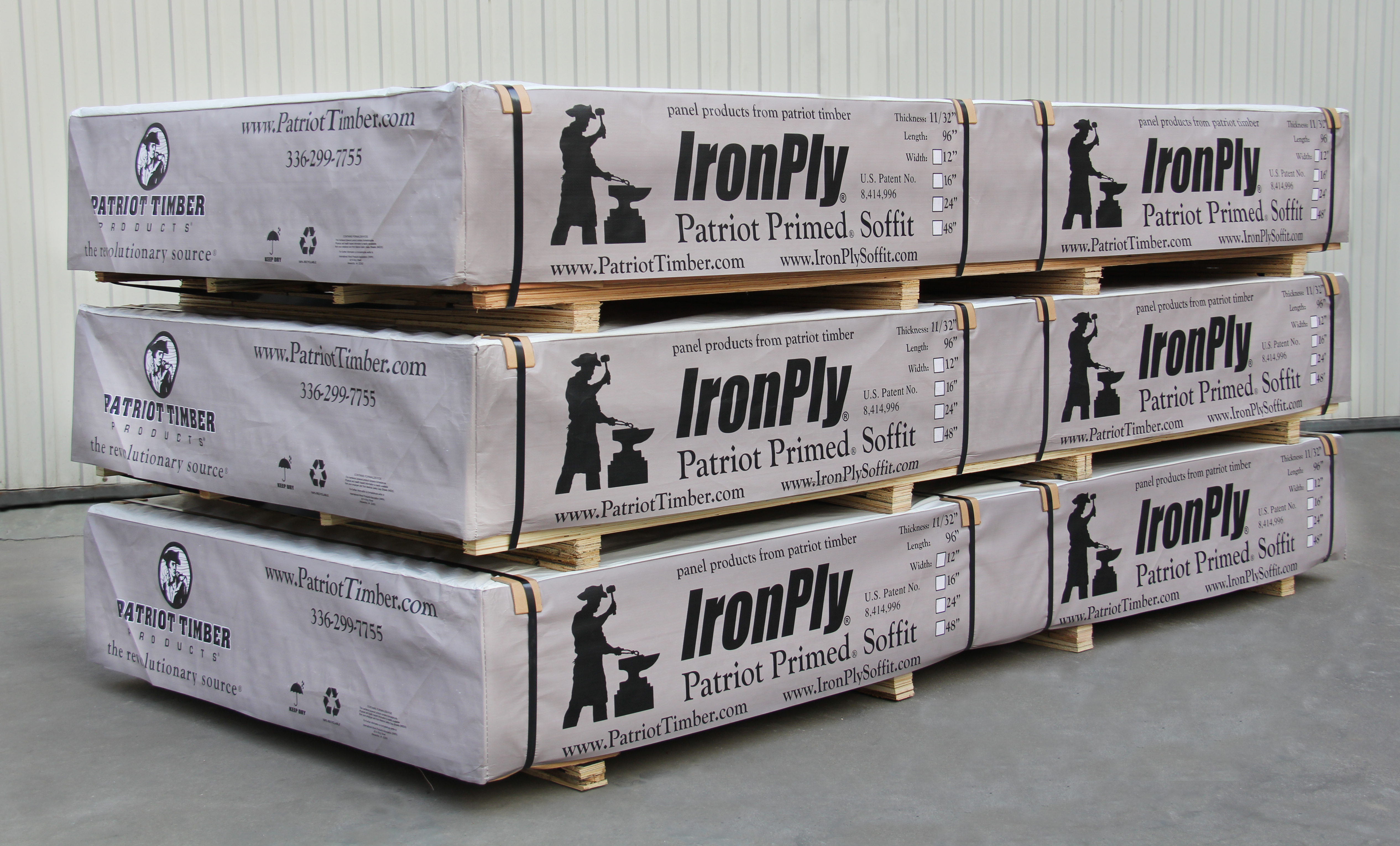 IronPly ® Patriot Primed® Soffit Crates